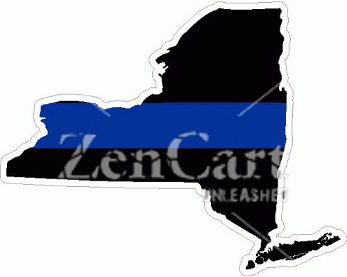 State of New York Thin Blue Line Decal