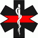 Star of Life Thin Red Line Decal