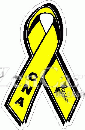 Thin Yellow Line CNA Decal