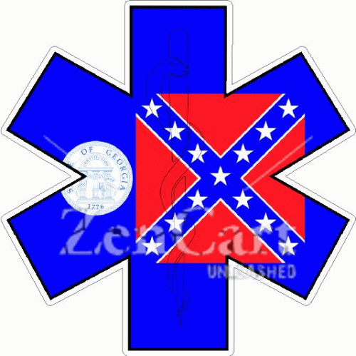 State Of Georgia Star Of Life Decal