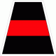 Thin Red Line Tetrahedron Decal