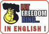 Let Freedom Ring In English Decal