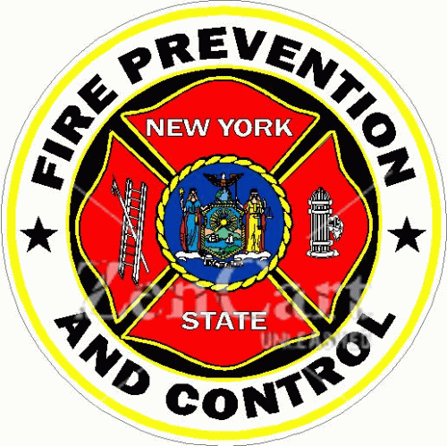 Fire Prevention & Control New York State Decal