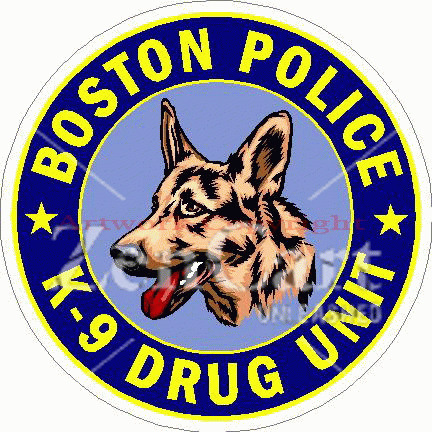 Boston Police K-9 Drug Unit Decal