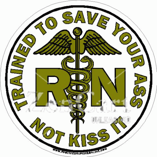 RN Trained To Save Decal