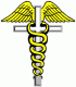 Christian Nurse / Caduceus with Cross Decal