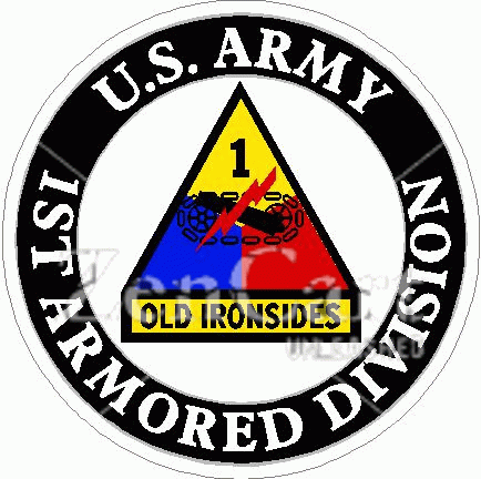 US Army 1st Armored Division Decal