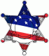 American Flag Badge Decal