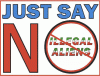 Just Say NO Illegal Aliens Decal