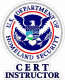 U.S. Dept. Of Homeland Security CERT Instructor Decal