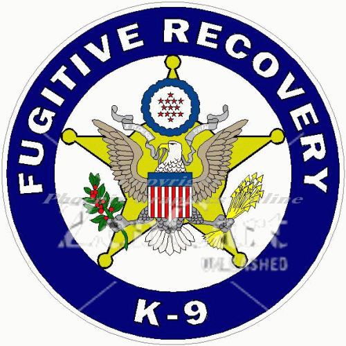 Fugitive Recovery K-9 Decal