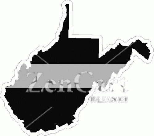 West Virginia Thin Silver Line Decal