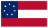Confederate Flag 7 Stars & Bars First National Decal