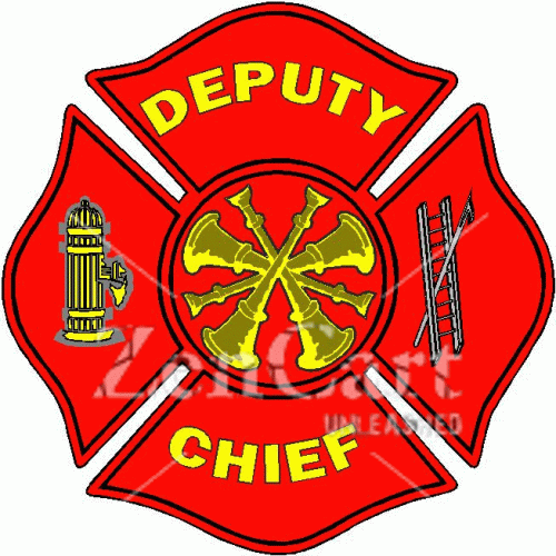 Deputy Chief Fire Dept. Decal