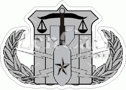 HDS EOD Crab Gray / Black Decal