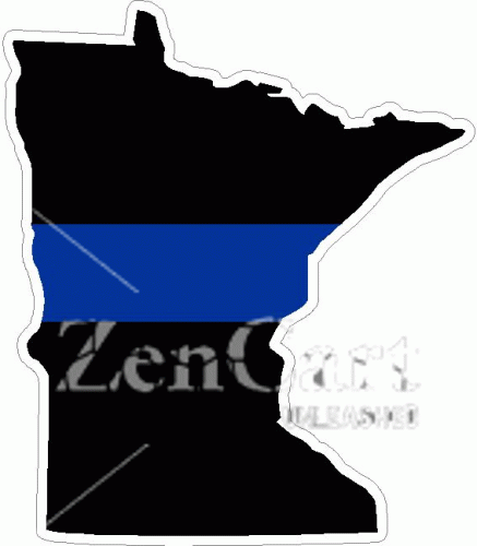 State of Minnesota Thin Blue Line Decal