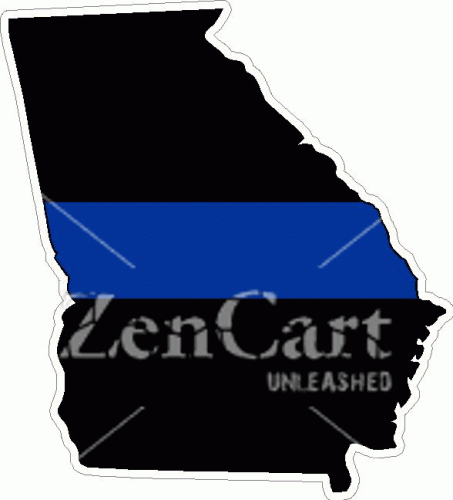 State of Georgia Thin Blue Line Decal
