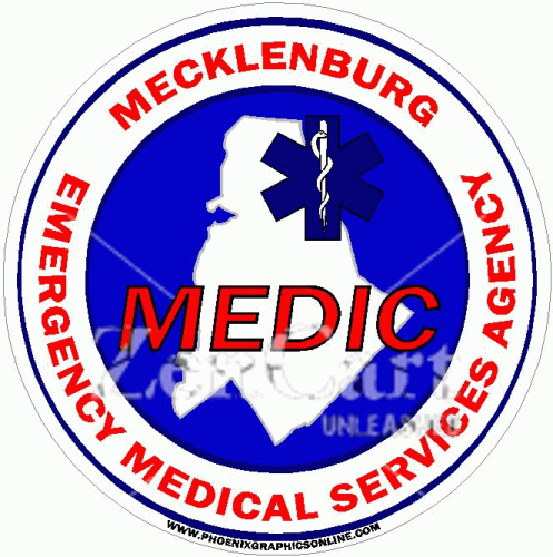 Mecklenburg EMS Agency MEDIC Decal