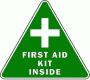 First Aid Kit Inside Triangle Decal