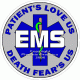 EMS Patients Love Us Death Fears Us Decal