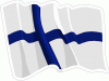 Finland Flag Waving Decal
