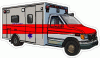 Ambulance Thin Red Line Decal
