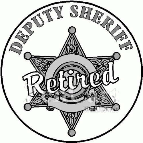 Deputy Sheriff Retired Decal