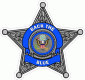 Back The Blue Sheriff 5 Point Star Decal