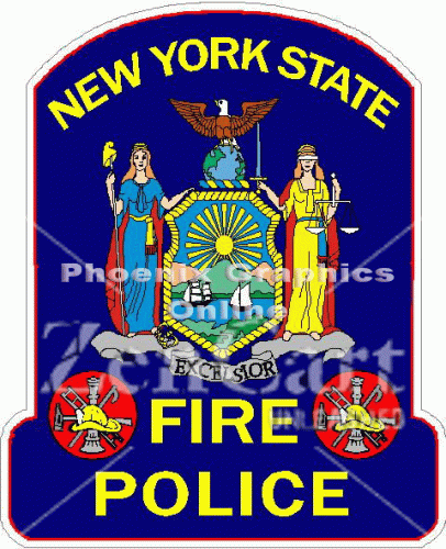 State of New York Fire Police Decal