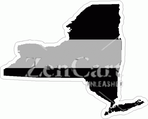 New York Thin Silver Line Decal