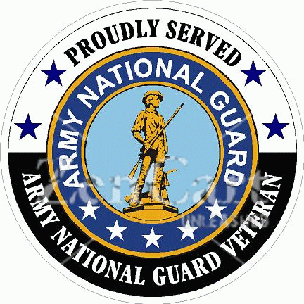 Proudly Served US Army National Guard Veteran Decal [7080] : Phoenix ...