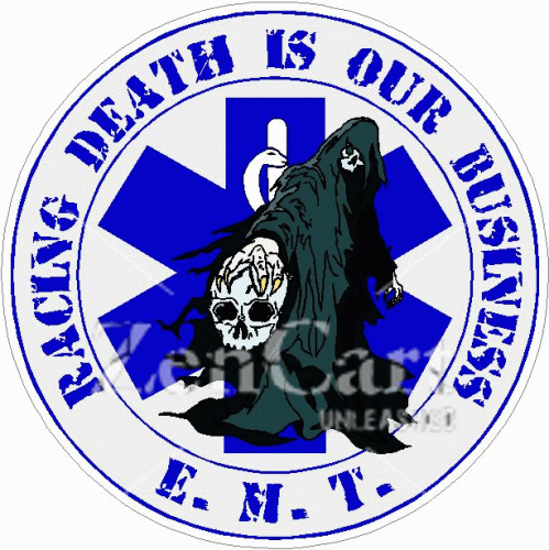 EMT Racing Death Is Our Business Decal