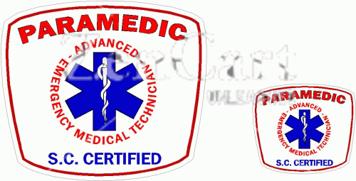 South Carolina Certified Paramedic Decal