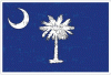 South Carolina Distressed Flag Decal