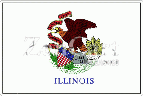 Illinois State Flag Decal