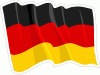 Germany Flag Waving Decal