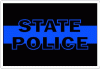 Blue Line State Police Decal