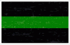 Thin Green Line Distressed Decal