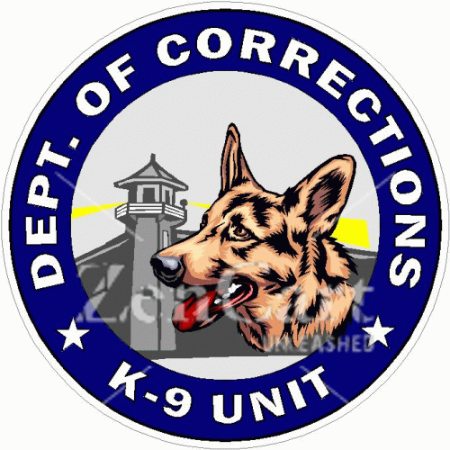 Dept. Of Corrections K-9 Unit Decal