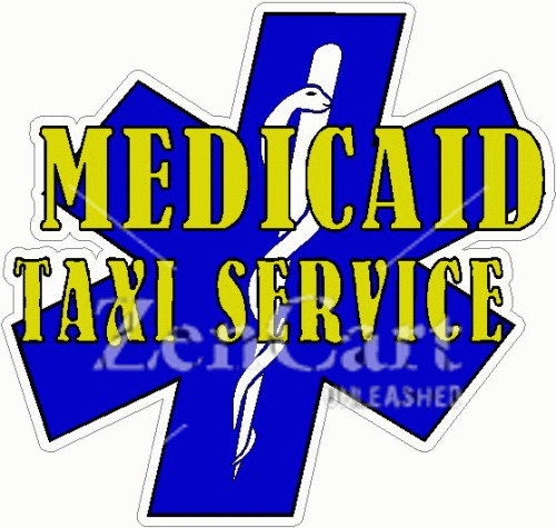 Medicaid Taxi Service Decal