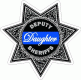 Deputy Sheriffs Daughter Blue Line Badge Decal