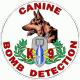 Bomb Detection K-9 Decal