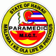 State of Hawaii Paramedic Decal