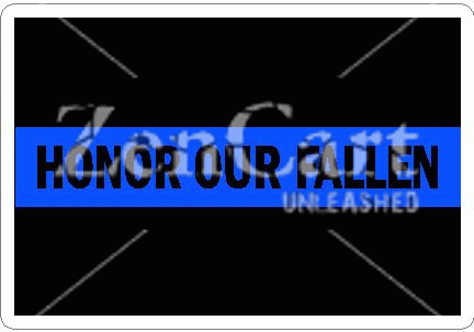 Thin Blue Line Honor Our Fallen Decal