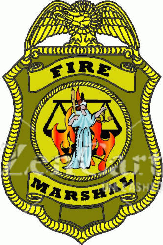 Fire Marshal Badge Decal