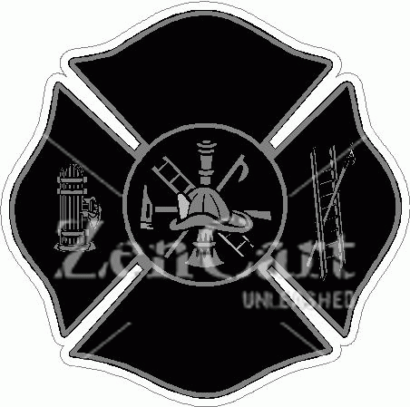 Maltese Cross Subdued Decal