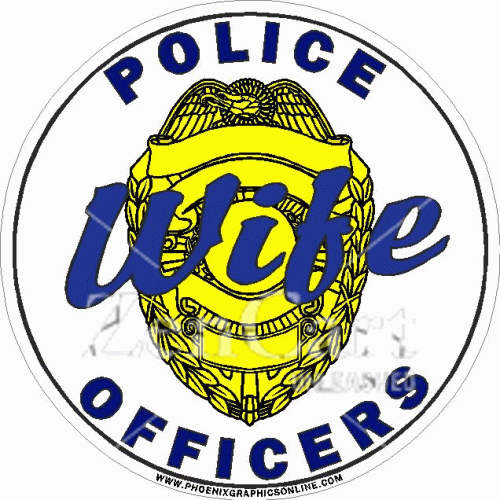 Police Officers Wife Decal