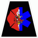 Maltese Cross / Star of Life Tetrahedron Decal
