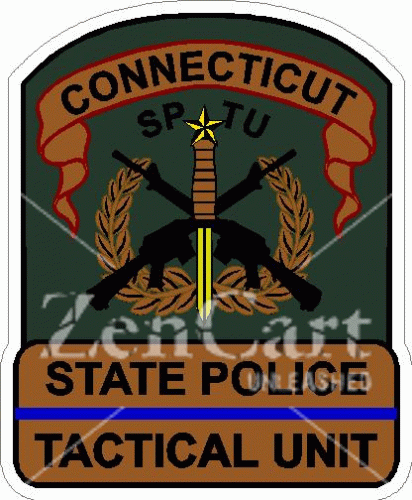 Connecticut State Police Tactical Unit Decal