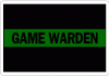 Thin Green Line Game Warden Decal